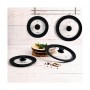 Pan lid Quid Ebano Black Glass Ø 28 cm