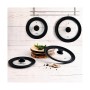 Pan lid Quid Ebano Black Glass Ø 28 cm