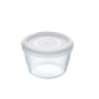 Panier-repas rond avec couvercle Pyrex Cook&freeze 600 ml 12 x 12 x 9 cm Transparent verre Silicone (8 Unités)