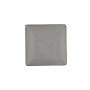 Flat Plate Bidasoa Gio Black Plastic 18 x 18 cm (12 Units)