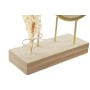 Table clock DKD Home Decor Golden Natural