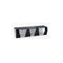 Ensemble de tasses à café Quid Supreme Transparent verre Acier 110 ml 3 Pièces