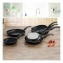 Non-stick frying pan Quid Hydra Black Metal Bakelite