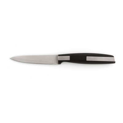 Vegetable Peeler Knife Quid Habitat Black Metal 9 cm (12 Units)