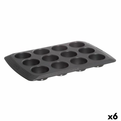 Muffin Tray Pyrex Magic Black 31 x 26 x 4 cm (6 Units)