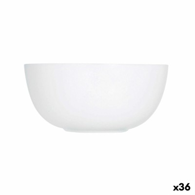 Salad Bowl Luminarc Diwali White Glass 12 cm (36 Units)