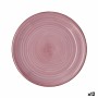 Flat plate Quid Vita Peoni Ceramic Pink Ø 27 cm (12 Units)