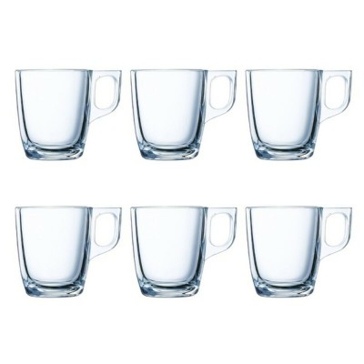 Piece Coffee Cup Set Luminarc Nuevo Transparent Glass 90 ml 6 Pieces