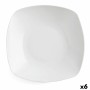 Deep Plate Quid Novo Vinci Ceramic White (20,5 cm) (Pack 6x)