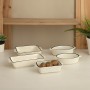Saucepan Quid Cocco White Ceramic 18 x 11 x 4 cm (12 Units) (Pack 12x)