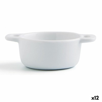 Appetizer Set Quid Gastro Fun White Ceramic 10 x 7 x 4 cm (12 Units)