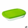 Rectangular Lunchbox with Lid Pyrex Prep&store Px Green 1,6 L 28 x 20 cm Glass (5 Units)
