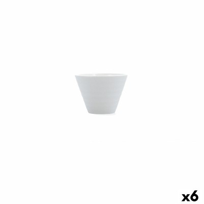 Appetizer Set Ariane Artisan White Ceramic 11 cm (6 Units)