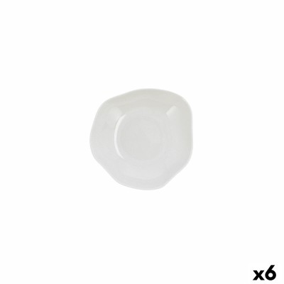 Appetizer Set Ariane Earth White Ceramic Ø 17 cm (6 Units)