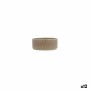 Appetizer Set Ariane Porous Beige Ceramic 12 cm (12 Units)