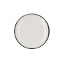 Flat Plate Ariane Vital Filo White Ceramic Ø 27 cm (6 Units)