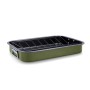 Roasting Tin Quid Naturalia Green Metal 42 x 30,5 x 6,3 cm Grille