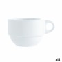 Tea and coffee cup Quid Basic White 250 ml (12 Units)