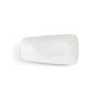 Flat plate Ariane Vital Rectangular Ceramic White (24 x 13 cm) (12 Units)