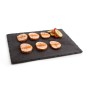Slate Effect Ceramic Tray Quid Gastro Fresh Black (40 x 30 cm) (12 Units)