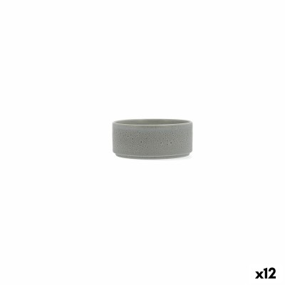 Appetizer Set Ariane Porous Green Ceramic 12 cm (12 Units)