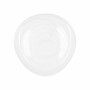Flat plate Quid Boreal White Glass Ø 30 cm (6 Units) (Pack 6x)