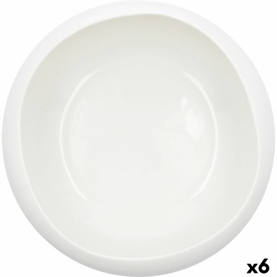 Bol pour Apéritifs Ariane Organic Blanc Céramique Ø 21 cm (2 Unités)