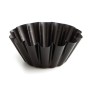 Moule à flan Quid Sweet Grey Noir Métal (12 Unités)