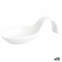 Tasting Set Quid Chef White Ceramic 10 x 5 cm (12 Units)
