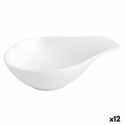 Tasting Set Quid Chef White Ceramic 11 x 8 cm (12 Units)
