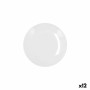 Assiette Bidasoa Glacial Coupe Céramique Blanc (16,5 cm) (Pack 12x)
