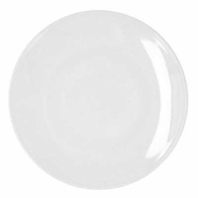 Flat plate Bidasoa Glacial Coupe Ceramic White (30 cm) (Pack 4x)