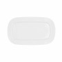 Serving Platter Bidasoa Glacial White Ceramic 31 x 18 cm (6 Units) (Pack 6x)