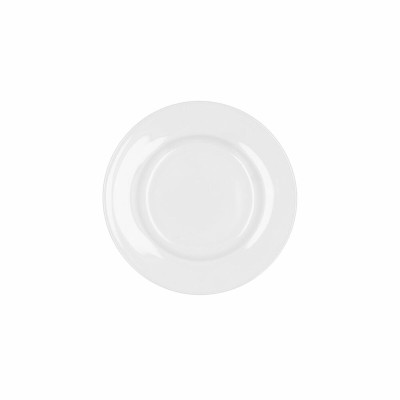 Flat plate Bidasoa Glacial Ceramic White (16,5 cm) (Pack 12x)