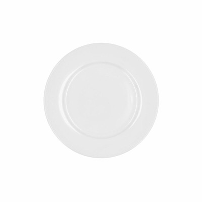 Dessert dish Bidasoa Glacial Ala Ancha Ceramic White 19 cm (12 Units) (Pack 12x)