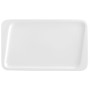 Flat plate Quid Chef Ceramic White 30 x 18 cm (6 Units) (Pack 6x)