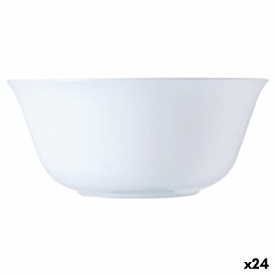 Saladier Luminarc Carine Blanco Blanc verre 12 cm (24 Unités)