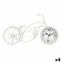 Table clock Gift Decor 921 White Bicycle (4 Units)
