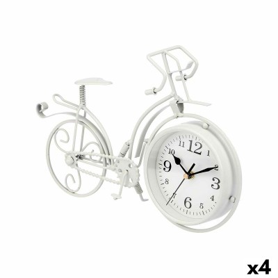 Table clock Gift Decor 916 White Bicycle (4 Units)