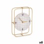 Table clock Gift Decor 22STC331-1 Black Wood Squared (6 Units)