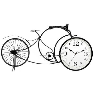 Table clock Gift Decor 926 Black Bicycle