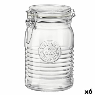 Glass Jar Bormioli Rocco Officina Transparent Glass 1,15 L (6 Units)