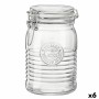 Glass Jar Bormioli Rocco Officina Transparent Glass 1,15 L (6 Units)