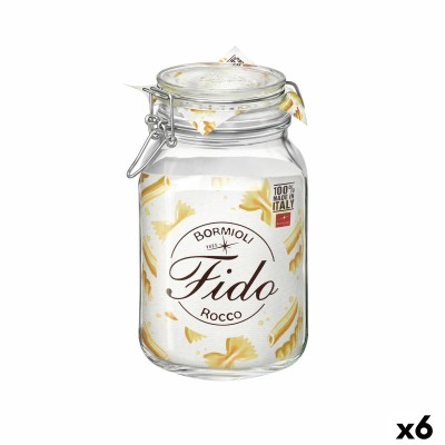 Glass Jar Bormioli Rocco Fido Transparent (6 Units)