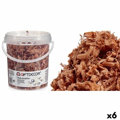 Copeaux décoratifs Gift Decor VIRUTA-MARRÓN Marron 1,4 L (6 Unités)