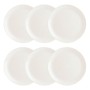 Plate set Luminarc Diwali 6 Units White Glass (Ø 27 cm)