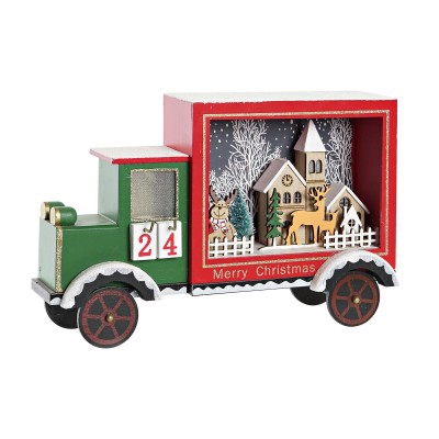 Calendrier de l’Avent DKD Home Decor Camion Lumière LED