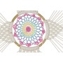 Dream Catcher DKD Home Decor White Multicolour Natural Feathers Boho 52 x 1 x 145 cm (1 Unit)
