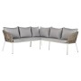 Garden furniture DKD Home Decor White Light brown 190 x 190 x 70 cm