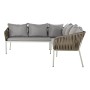 Garden furniture DKD Home Decor White Light brown 190 x 190 x 70 cm